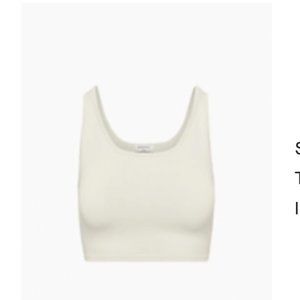Aritzia Babaton Sculpt Knit Squareneck Cropped Tank